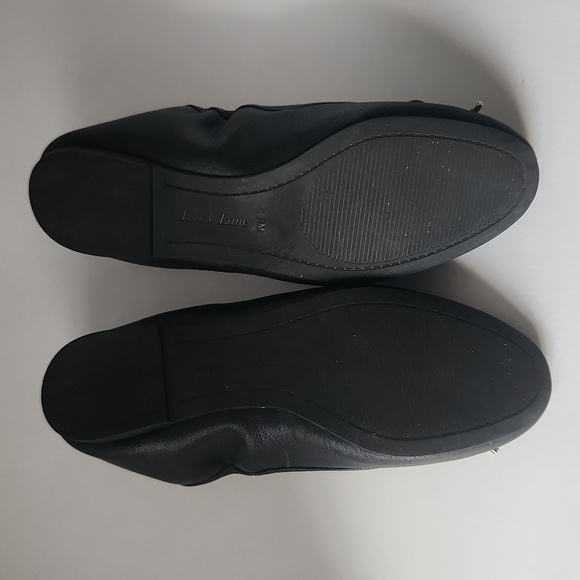 Essex Lane Black Leather Ballet Flats 8.5M - Picture 6 of 12